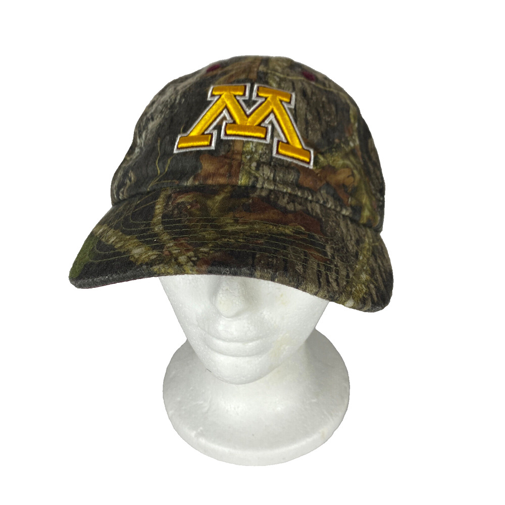 University of Minnesota Hat Ballcap Camo Embroidered Logo Golden Gophers Hunting - Picture 1 of 7